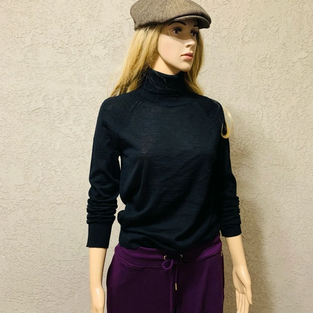 NWT Classic Merino Wool Turtleneck Sweater / 100% MERINO WOOL - Picture 16 of 16